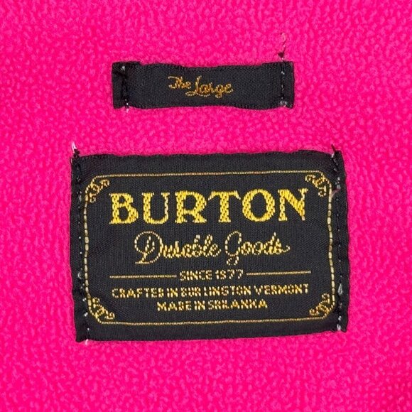 Burton Hoodie Womens Large L Pink White Aztec Peak Fleece Lined Full Zip Jacket - Picture 3 of 14